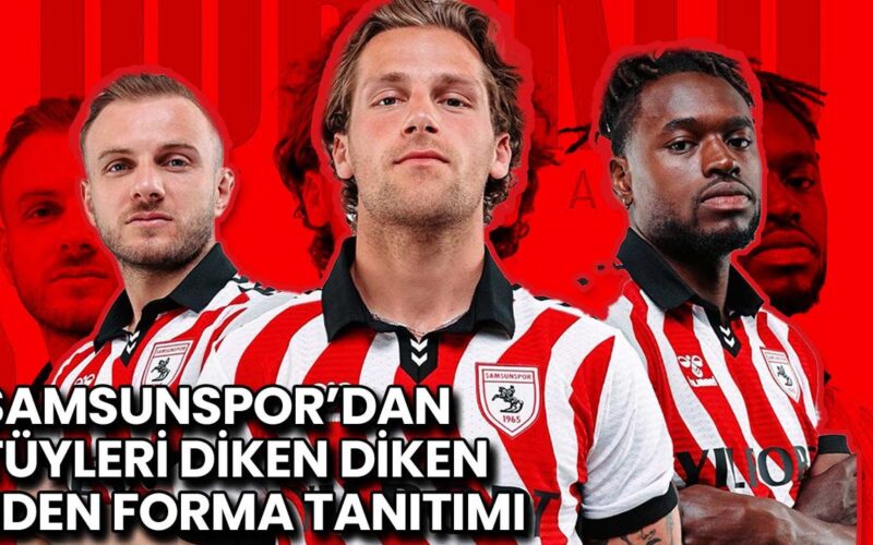 Samsunspor’dan Tüyleri Diken Diken Eden Forma Tanıtımı
