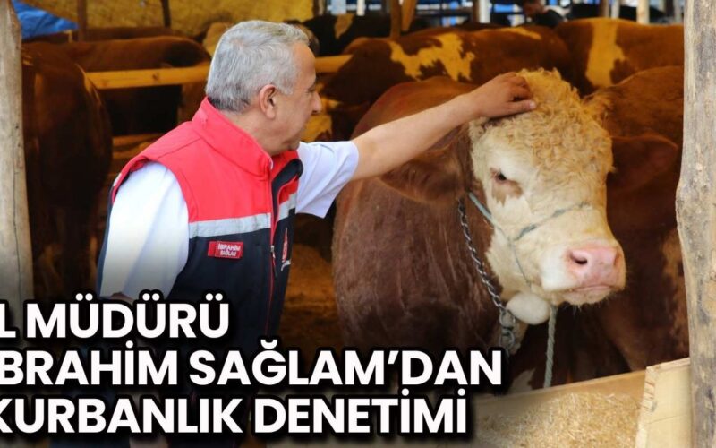 İl Müdürü İbrahim Sağlam’dan Kurbanlık Denetimi