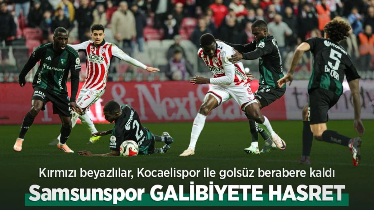 Kırmızı beyazlılar, Kocaelispor ile golsüz berabere kaldı