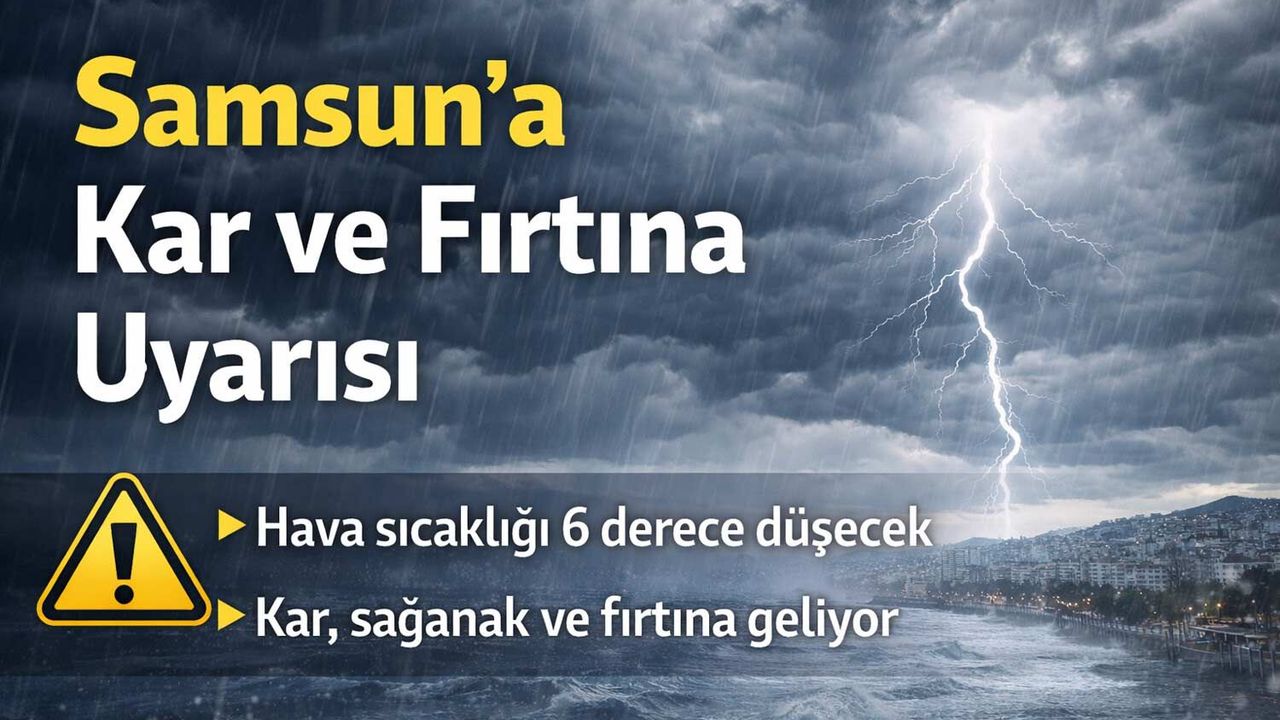 Samsun İçin Sarı Kod Uyarısı: Sakın Hazırlıksız Çıkmayın!