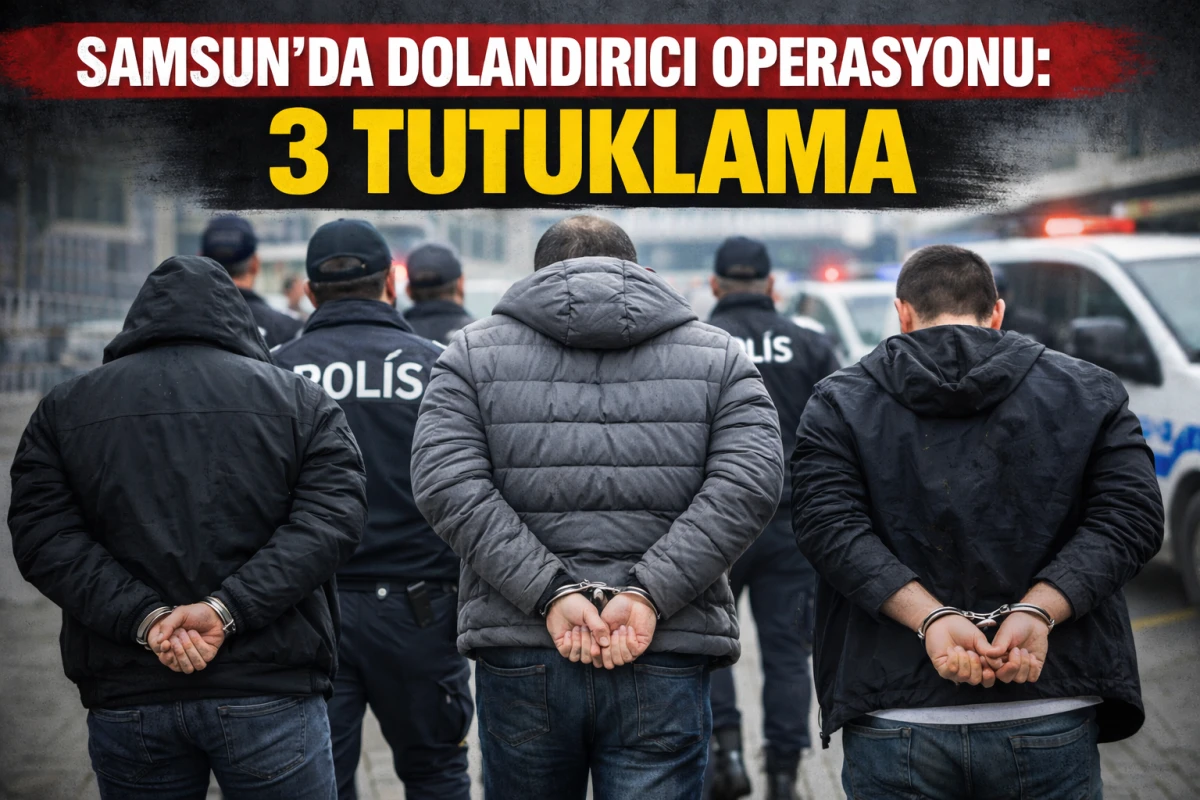 Samsun’da Dolandırıcı Operasyonu: 3 Tutuklama