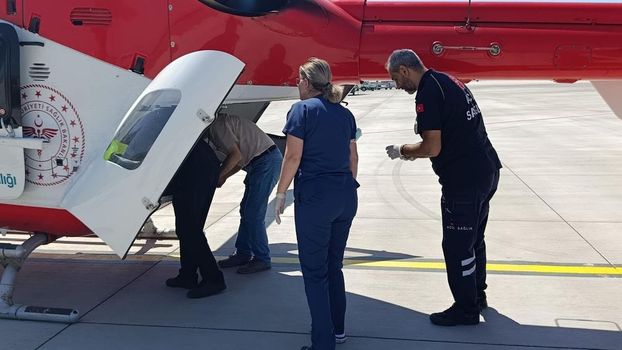 Ambulans helikopter, 4 aylık bebek için havalandı