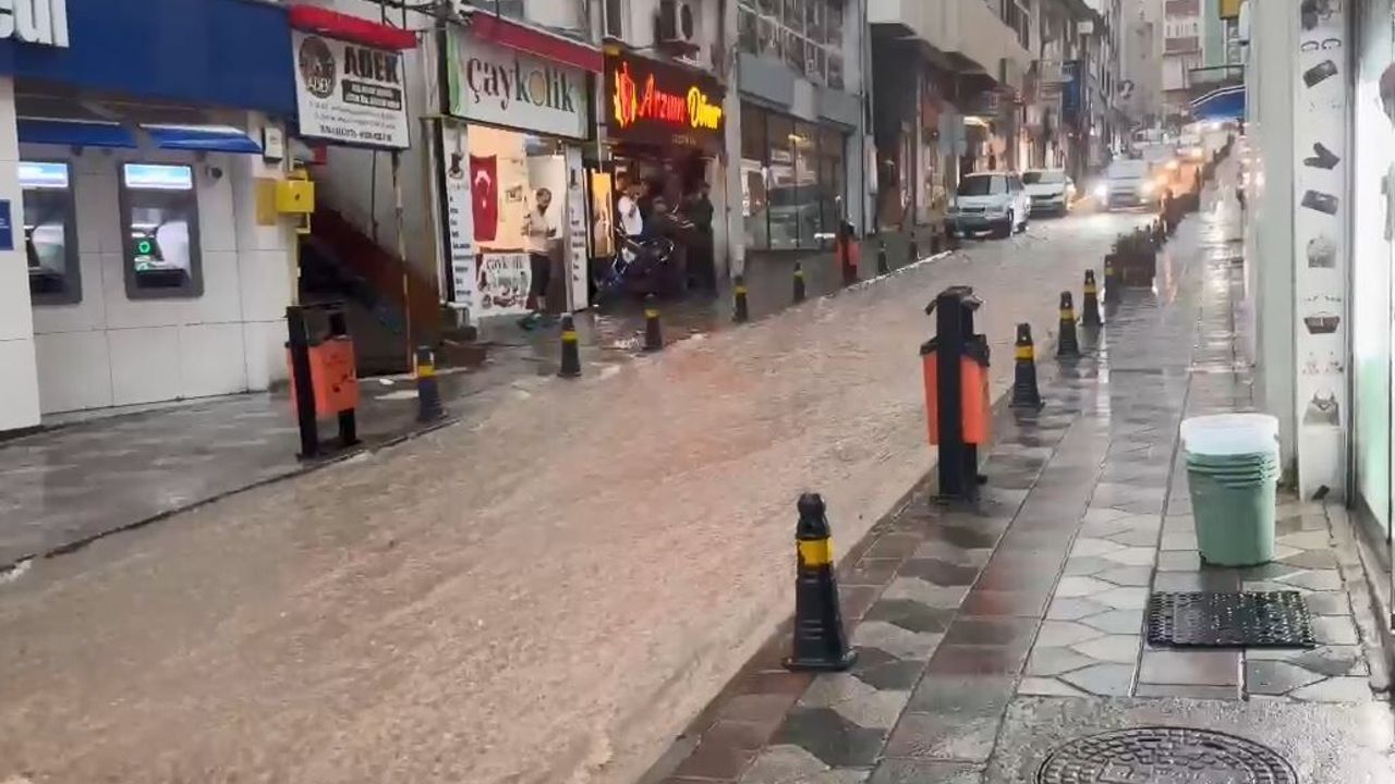 Artvin'de sağanak; ev ve iş yerlerini su bastı