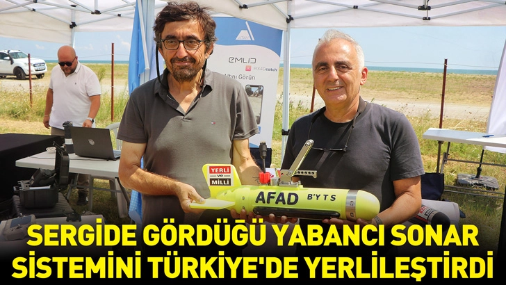 Sergide gördüğü yabancı sonar sistemini Türkiye’de yerlileştirdi